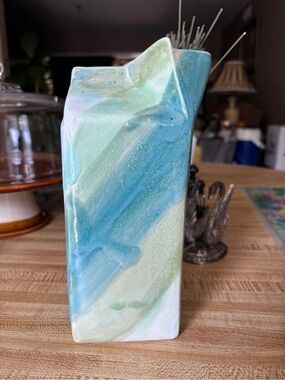 Handcrafted Green & Blue Ceramic Serveware